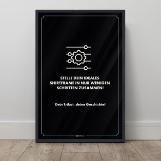 Trikotrahmen mit eigenem Text