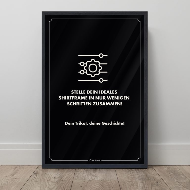 Trikotrahmen mit eigenem Text