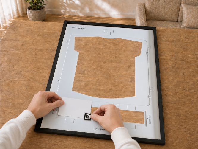 ShirtFrame Rahmen mit Passepartout und Fotoöffnungen